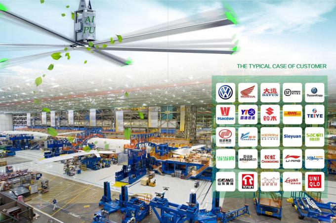 Large Industrial 12 Foot Ceiling Fan Hvls Ceiling Fan With Ac Motor