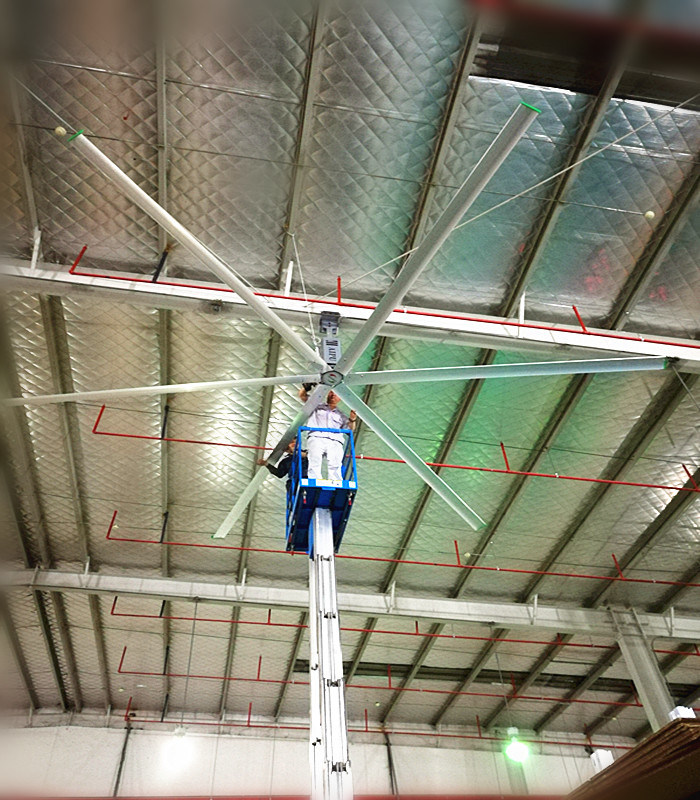 12FT HVLS Ceiling Fans AWF38 Stable For Large Industrial Factory