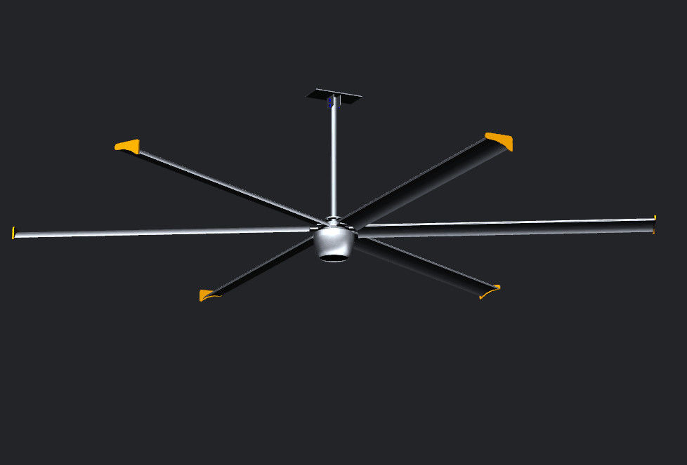 2 4m 220v Pmsm Motor 8 Ft Ceiling Fan 5 Blade Ceiling Fan Silver