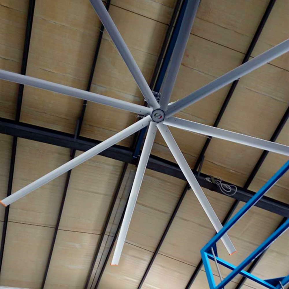 Electric Workshop Metal Blade Ceiling Fan , 22 FT Industrial Shop Ceiling Fans