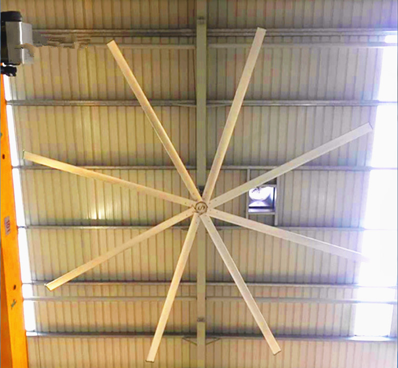 Explosion Proof HVLS Ceiling Fans Large Diameter Axial Airflow Ceiling Fan