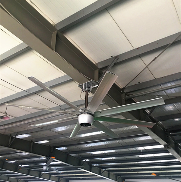 Aluminum Blade Brushless Ceiling Fan Energy Saving For Distribution Centers