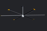 2.4m 220V PMSM Motor 8 FT Ceiling Fan / 5 Blade Ceiling Fan Silver Color