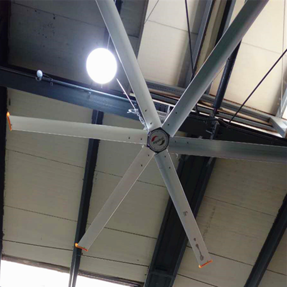 Large Industrial HVLS Ceiling Fans 11ft 0.75KW With Aluminum Alloy Blades
