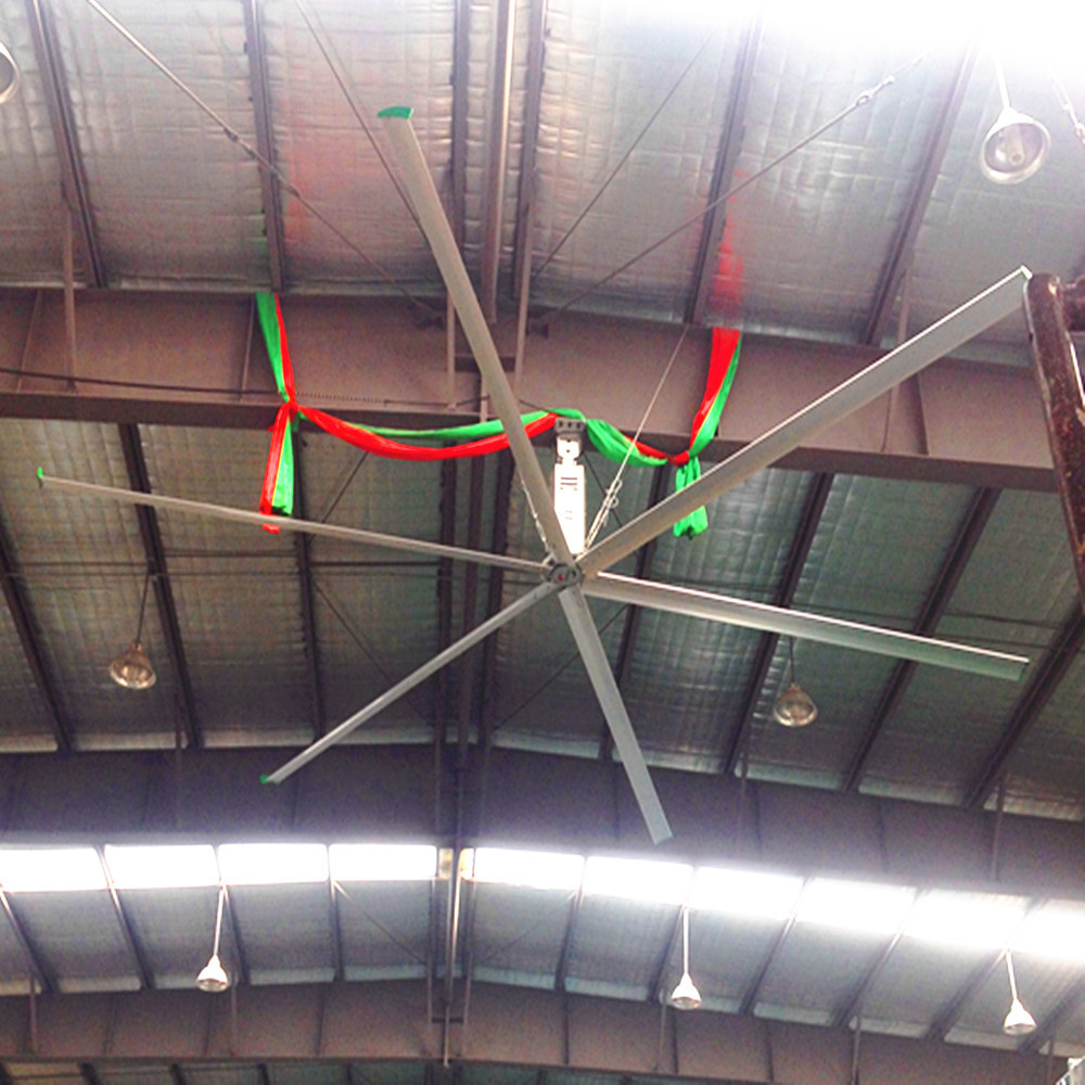 Industrial Large HVLS Ceiling Fans / 16 Foot Ceiling Fan For Distribution Centers