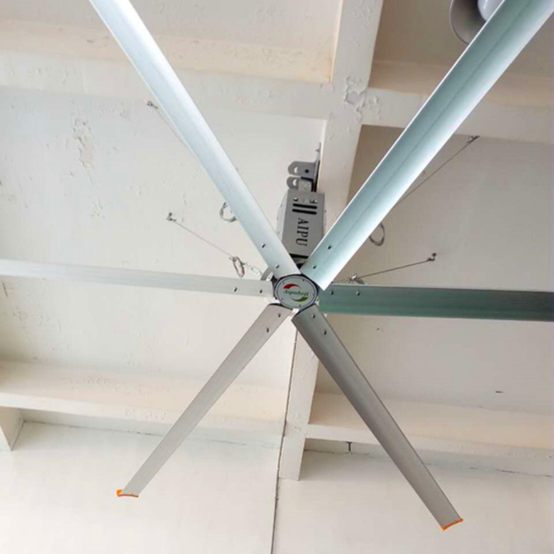 Giant Industrial Style Ceiling Fans High Volume Low Speed With Aluminum Alloy Blades