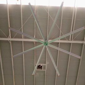 Low Noise Air Cooling Ceiling Fan , HVLS Large Industrial Factory Ceiling Fans